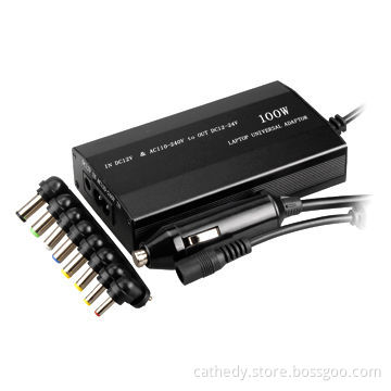 100W Universal Power Adapter with 8 Tips for Cars and Homes 2-in-1,prompt delivery